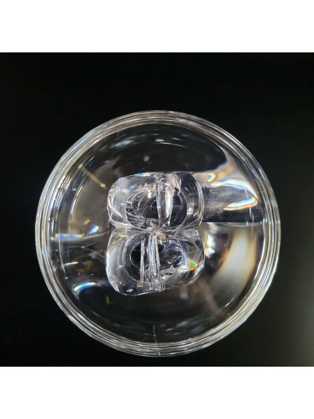 Vintage Steuben Snail Vase By George Thompson, Vintage Crystal Vase